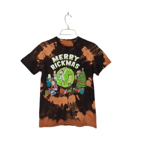 Rick Morty RICKMAS ADULT SWIM Christmas holiday ripple junction t-shirt  SMALL - Picture 3 of 10